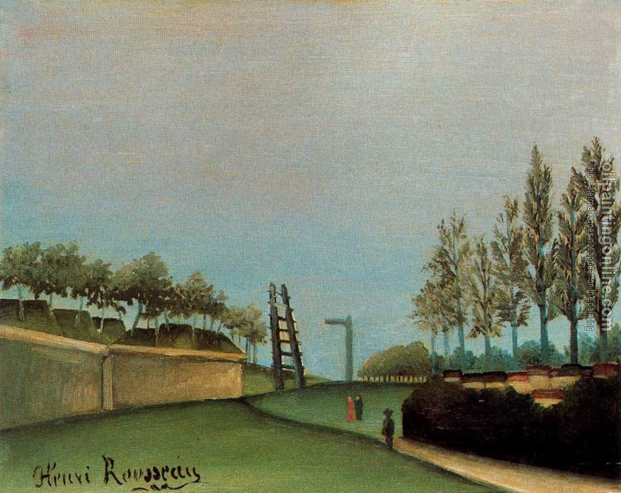 Henri Rousseau - View of the Fortifications to the left of the Gate of Vanves